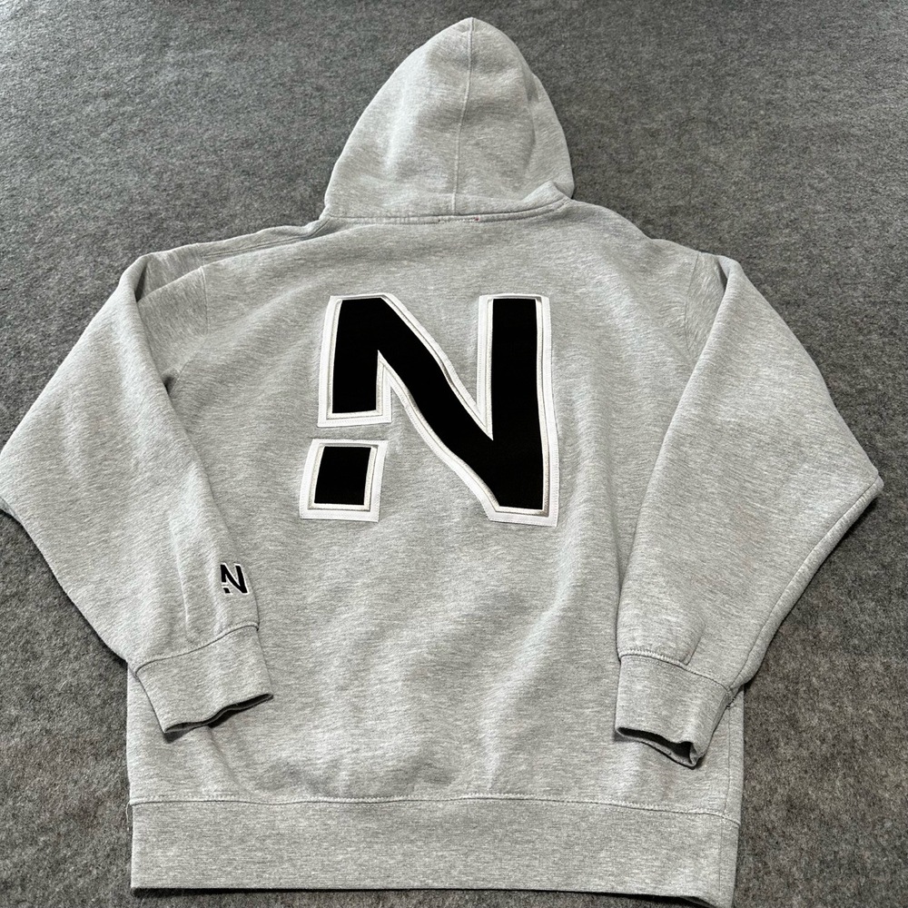 Nelk‎ Boys OG Hoodie Mens Medium Gray N Logo Embroidered Limited Full Send